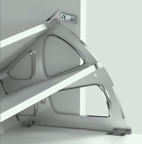 Stainless Steel Tip-Out Shoe Cabinet Hardware Wholesale, Drop-Down Flip Frame, Shoe Rack Rotating Flip Board, Single/Double Layer Tilt-Out