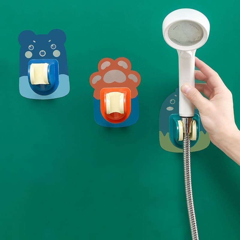 Shower bracket, no-drill fixing, universal swivel adjustable, bathroom shower head holder