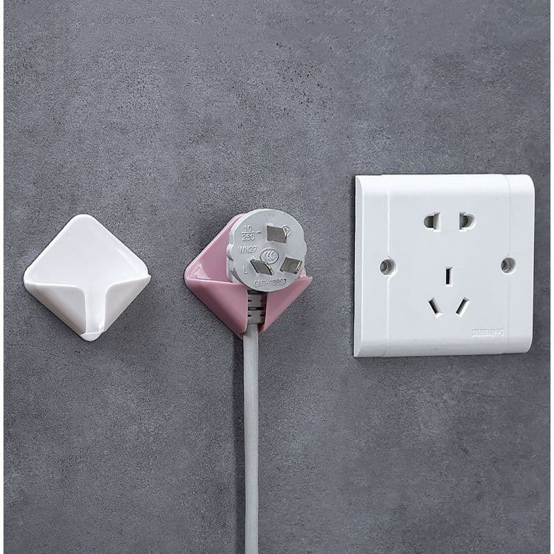 No-Drill Power Cord and Plug Storage Hook, Creative Wall-Mounted Cord Organiser for Home and Kitchen