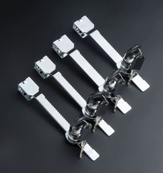 Horizontal Ice Cream Anti-Theft Freezer Lock, Universal for Sliding Glass Door, No-Drilling Fridge Display Cabinet
