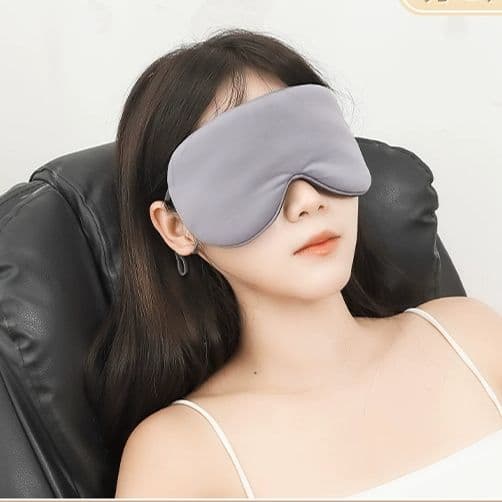 Reversible silk sleep mask for men and women, light-blocking, fatigue-relieving, suitable for naps, autumn and winter
