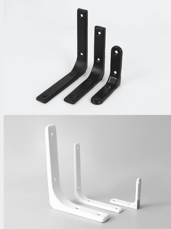 Stainless Steel Angle Bracket Wall Mount Support 90 Degree Right Angle for Home Use Set