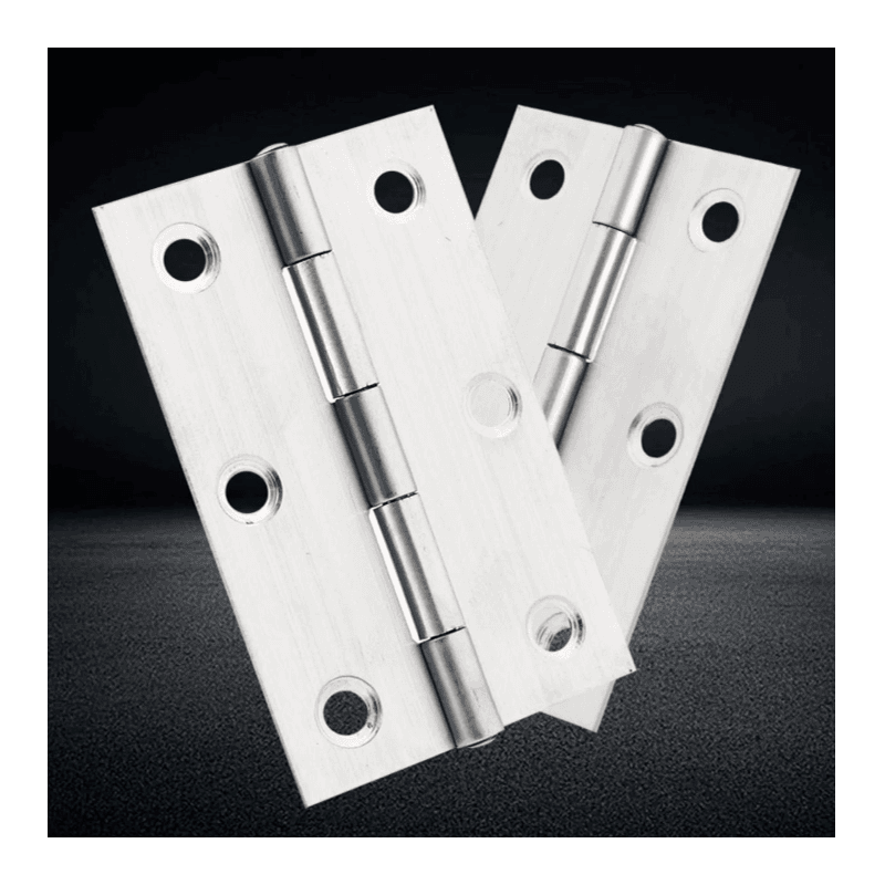 Mini Door Hinge, Small Timber Door Iron Hardware, 2/3/4 inch, Stainless Steel Micro Louver, Thickened Side Opening, Complete Set