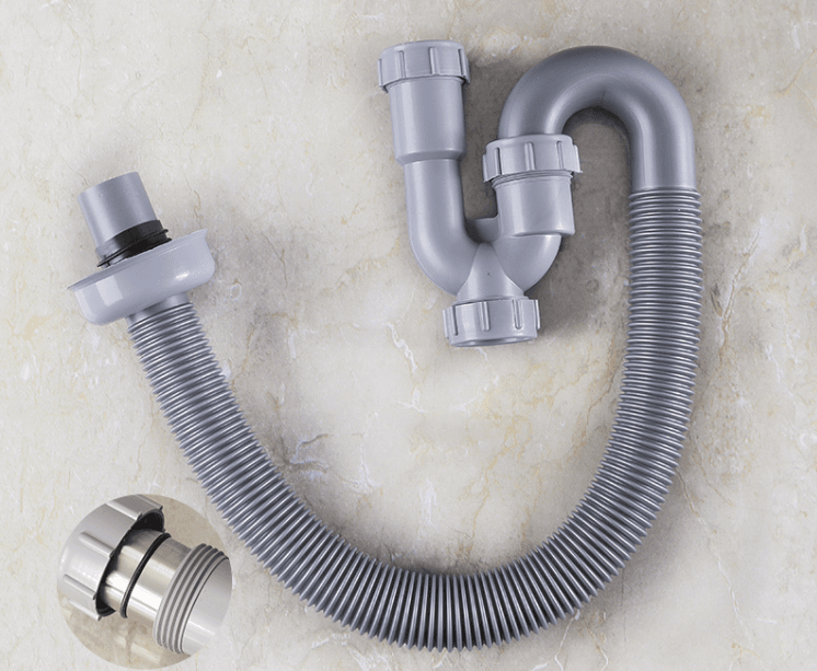 Basin Anti-Odour Drain Pipe S-Bend U-Bend Kit with Basin Waste