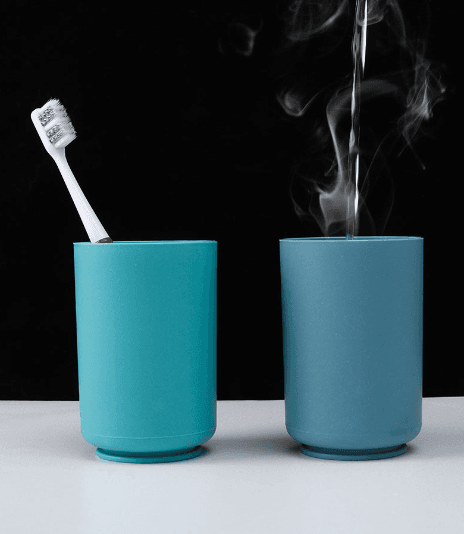 Wall-Mounted Toothbrush Holder and Rinse Cup Set
