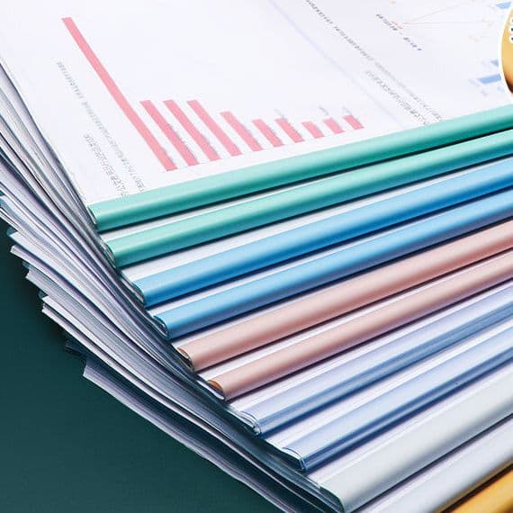 A4 Clear Plastic Report Cover with Lever Arch - Transparent Resume Folder for Students and Office Use