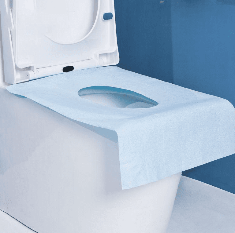 Disposable toilet seat covers universal fit for pregnant women, antibacterial, home travel adhesive waterproof, no peel-off adhesive