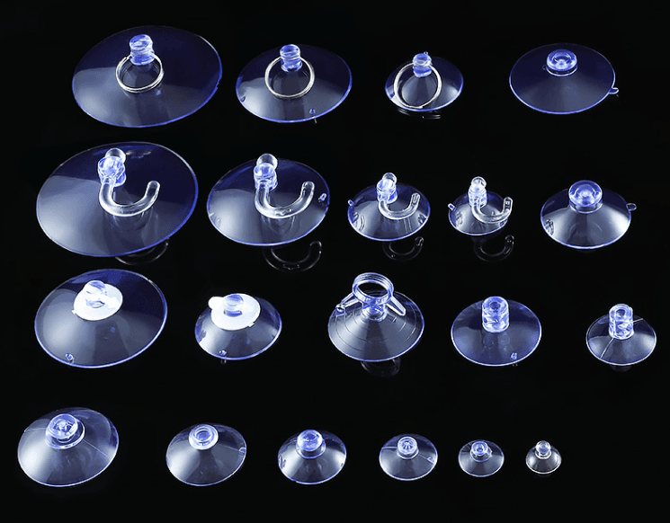 Suction Cup Holder Clear Glass Small Suction Cup Tile Wall Hanging Strong Hook Car Billboard Support Hole
