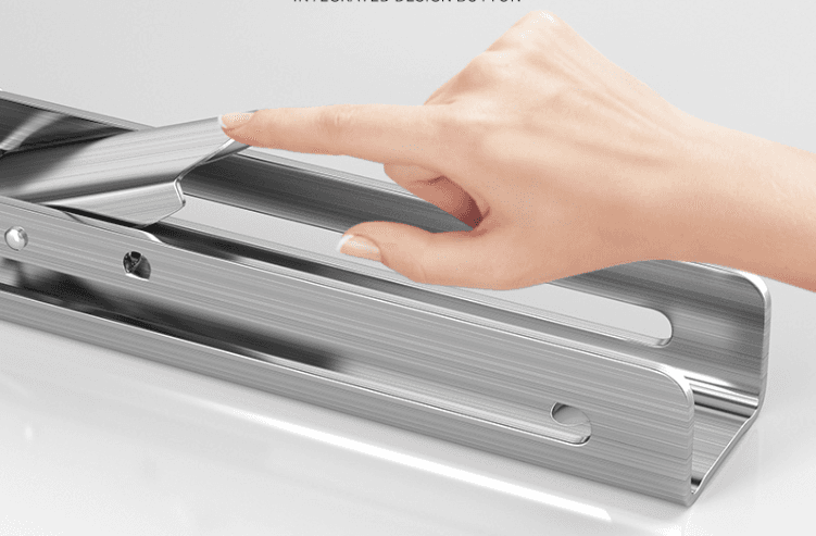 Wall-Mounted Folding Shelf Bracket with Adjustable Triangular Support