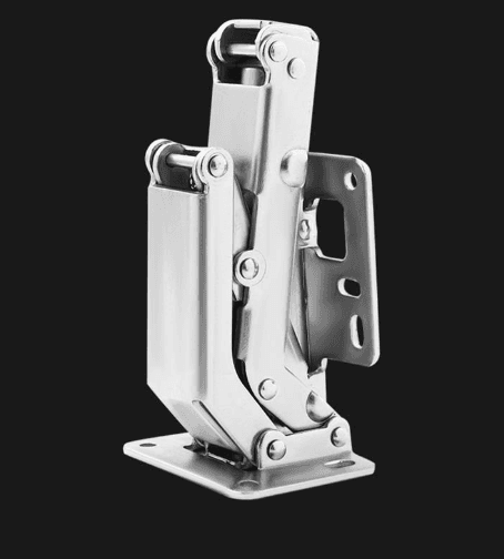 No-Drill Cabinet Door Hinges, Damped Soft-Close Folding Wardrobe Door Hinges with Spring, Cabinet Hardware Accessories