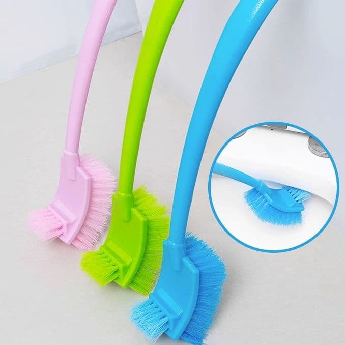 Wall-mounted Toilet Brush with Long Handle for Hard-to-Reach Areas