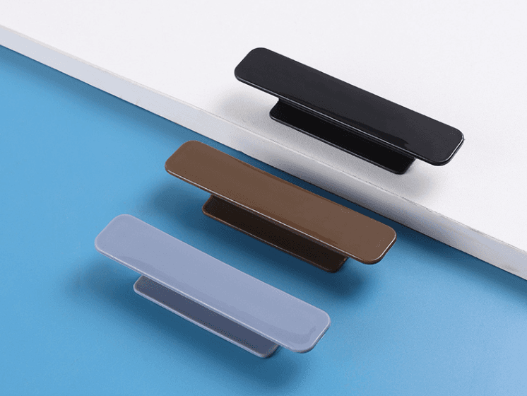 Cabinet and drawer pull handles, no-drill adhesive handles for sliding doors, wardrobes and glass doors