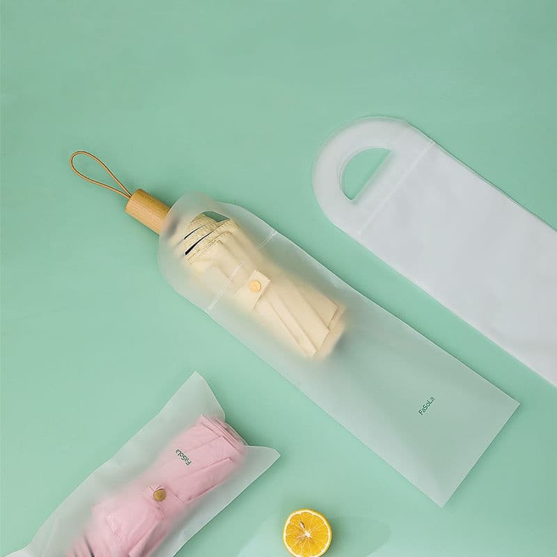 Umbrella Storage Bag Waterproof Drawstring Pouch Plastic Bag for Car Travel