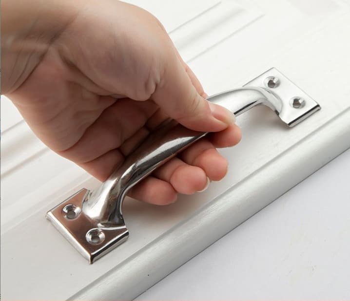 Vintage-style stainless steel cabinet door handle for wardrobes, drawers, cupboards, and doors, simple to install