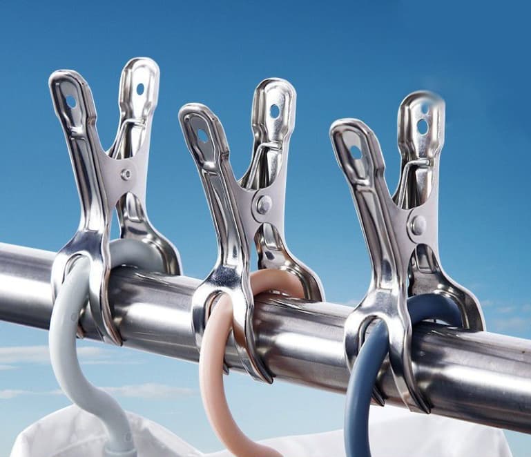 Large Stainless Steel Quilt Clips for Drying, Laundry Pegs for Home Use