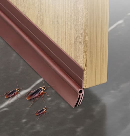 Self-Adhesive Door Bottom Seal Strip for Draught, Noise and Wind Protection