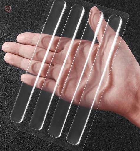 No-drill seamless silicone door handle bumper, wall protection, quiet sticker, fridge noise-reducing door bumper
