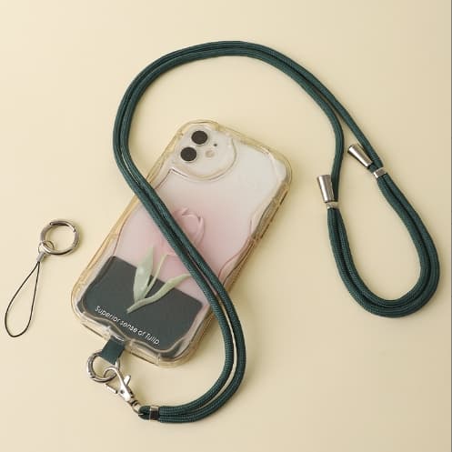 Lanyard Crossbody Retractable Adjustable Clip Keychain Strap Case Women's High-End Pendant Neck Strap