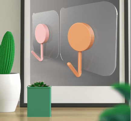 Popular minimalist solid colour seamless adhesive hook with strong grip