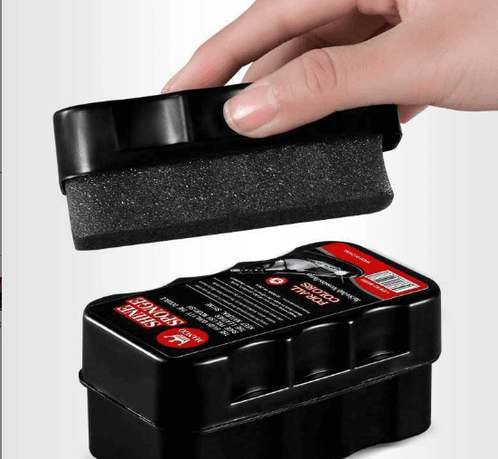 Shoe Polish Quick Shine Leather Shine Sponge High-Grade Black Soft Sponge High-Grade Colourless Wax Brush