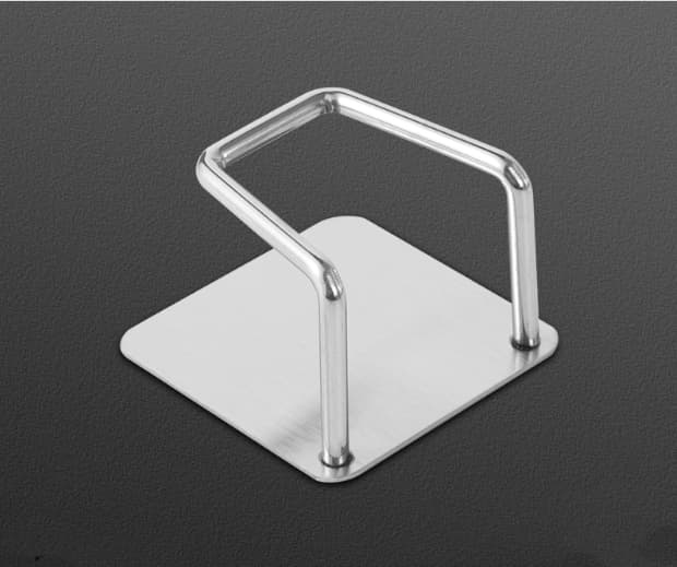 Stainless Steel Sponge Holder No-Drill Kitchen Sink Drain Rack for Scourers and Cleaning Cloths