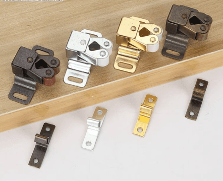 Strong Magnetic Door Catch with Push Latch for Wardrobe and Cabinet Doors