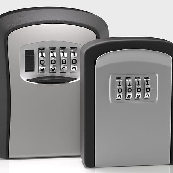 Renovation Key Box with Cat Eye Cover - No-Drill, for Temporary Use on Security Doors, Home Set