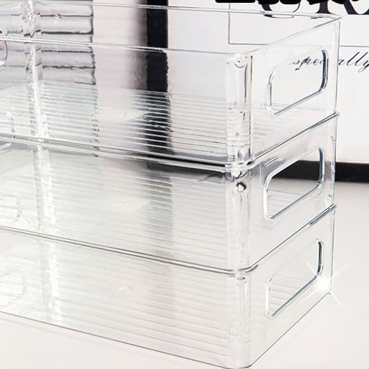 Acrylic desktop storage box set for cosmetics, lipstick, face masks, mirror cabinet, dorm, snacks, household daily use