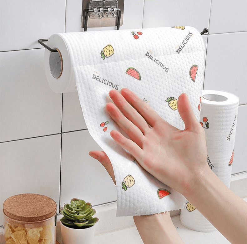 Kitchen Paper Towel Disposable Cloth Thickened Dry and Wet Dual Use Oil Absorbing Water Absorbing Hand Wipe Paper
