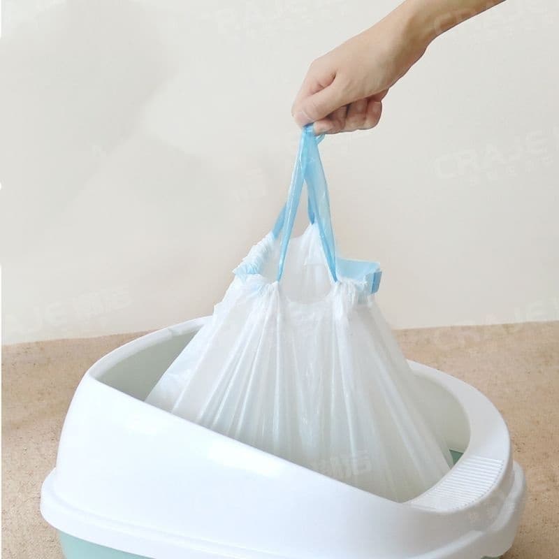 Hands-Free Cat Litter Bag, Large Size, Wholesale, Thickened, Plus Dog Poo Pick-Up Bags