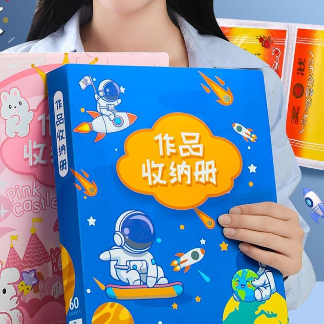 A4 Certificate Collection Folder for Boys and Girls, Children's Artwork Organiser, Primary School