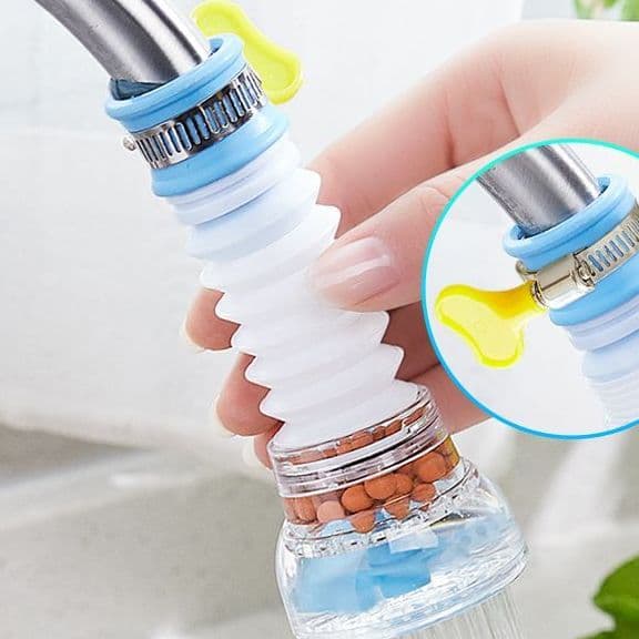 Tap Water Splash Guard, Universal Kitchen Faucet Extender Nozzle