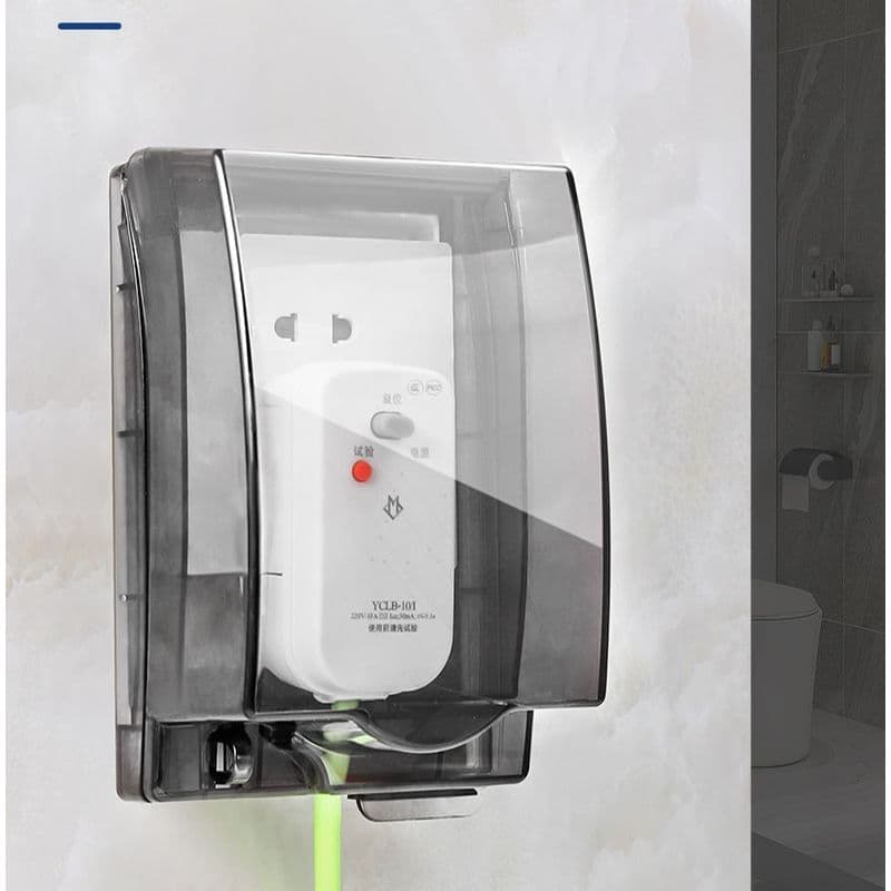 86-type bathroom socket waterproof cover, switch splash guard, universal adhesive protective shell for bathroom