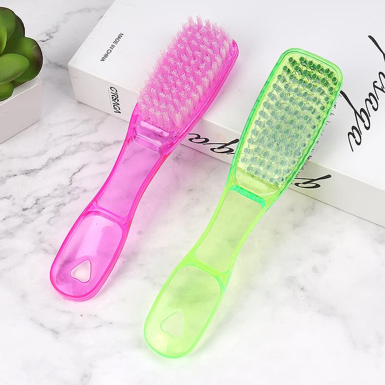Crystal Plastic Shoe Brush, Multi-Purpose Laundry Brush, Hard-Bristle, Durable