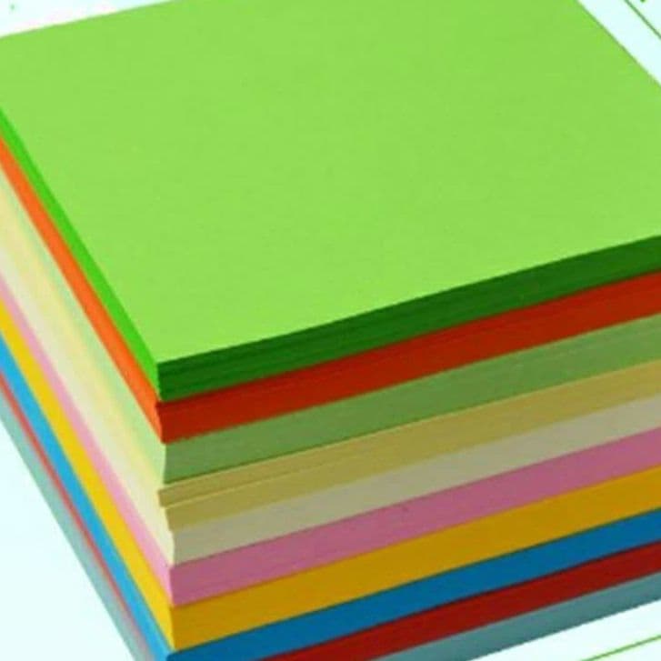 Origami Craft Paper Soft Cardstock for Children's Art Classes Square Coloured Paper Origami Material