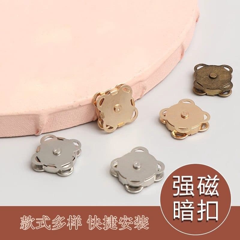 Strong Magnetic Snap Buttons for Bags, Clothing, Invisible Fasteners, Baby Wear, Hand-Sewn Magnetic Buttons