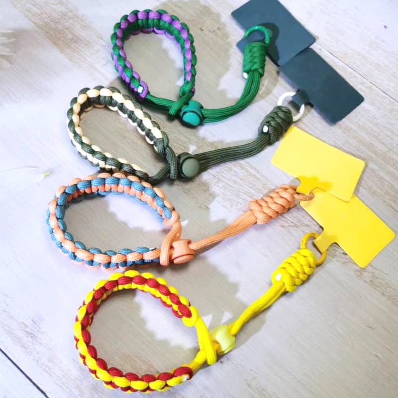 Phone Lanyard Adjustable Wrist Strap, Handwoven, Anti-theft, Durable, Short, Universal, Strong