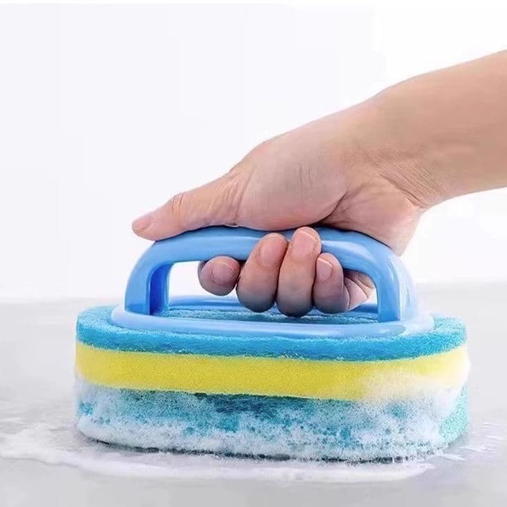 Kitchen and Bathroom Tile Cleaning Brush, Multi-Purpose Household Brush for Glass, Pots and Bathroom
