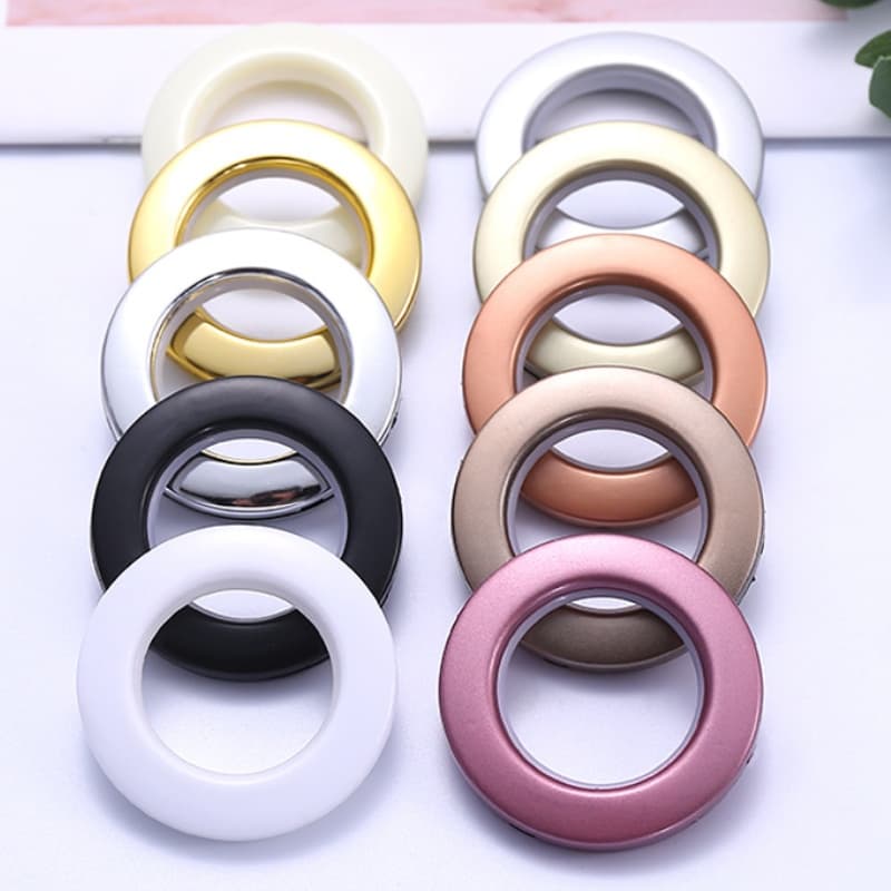 Curtain Ring Silent Gold Buckle Ring White Ring Accessories Ring Hole Round Punch Ring Roman Rod Buckle Accessories