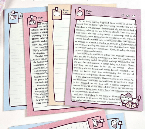 B5 Writing Pad, Animal Design, High Appeal Student Cartoon Scratch Pad