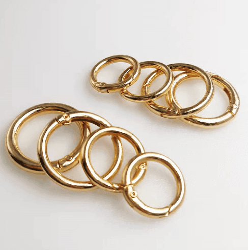 Metal Ring Spring Buckle Round Ring Circle Buckle Key Ring Open Ring Bag Buckle Bag Accessory Hardware Hook Buckle