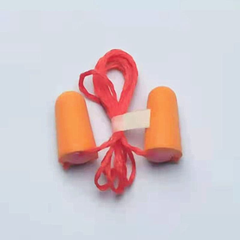 Super-strength sponge earplugs with cord, noise-reducing for sleep, industrial-grade ultra-quiet, non-expanding