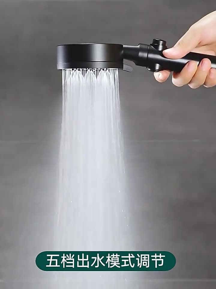 Black Friday shower head, pressurised handheld shower rose for bathroom with hose
