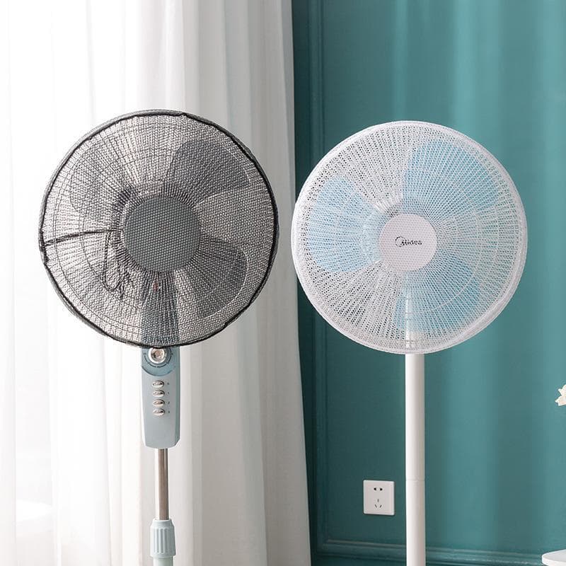 Fan guard protective cover for electric fans, child-safe anti-pinch mesh cover, dust cover