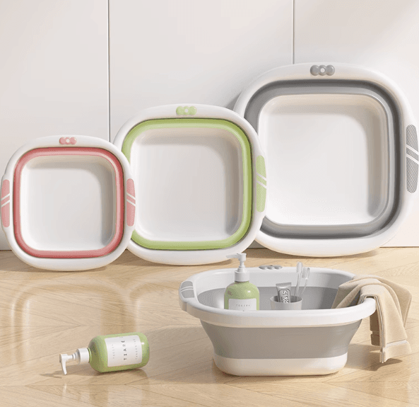 Collapsible Wash Basin - Large Portable Laundry Basin for Home, Dormitory, Students, and Baby