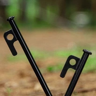Multipurpose Outdoor Camping Tent Pegs Heavy Duty Thickened Ground Stakes, Extra Long Tarp Pole Fixing, Windproof for Beach and Camping