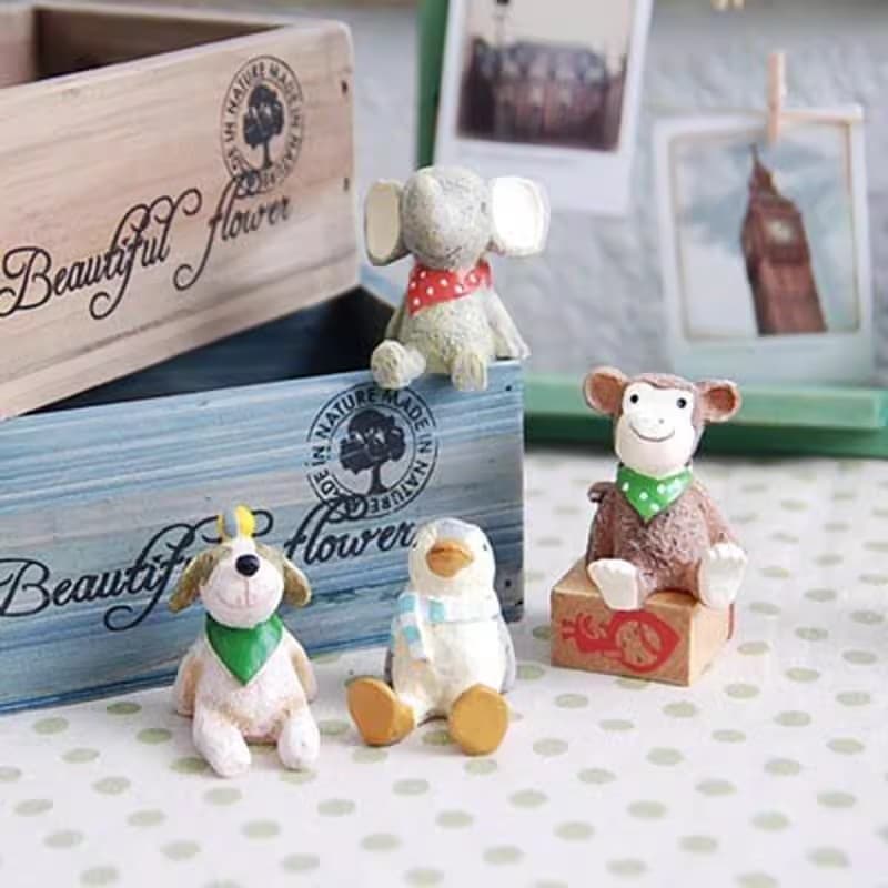 Creative star-gazing cartoon resin animal figurine gift