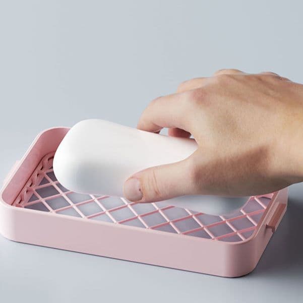 High-elastic mesh soap dispenser box, no hand rubbing, quick foaming, multi-functional bathroom soap box storage rack