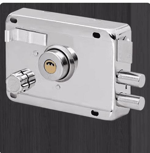 External door lock, old-style anti-theft lock, anti-pry, for residential iron and wooden doors, cold-rolled steel, universal fit