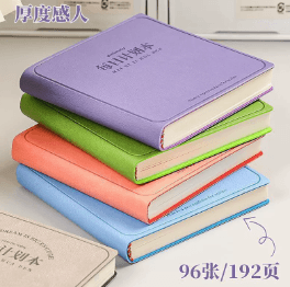 Simple Thickened Mini Daily Planner Notebook with Time Management and Habit Tracking